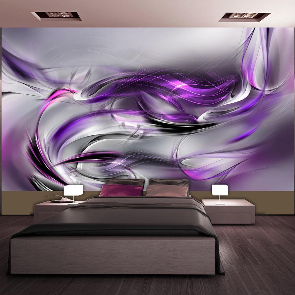 Fotobehang XXL - Purple Swirls II