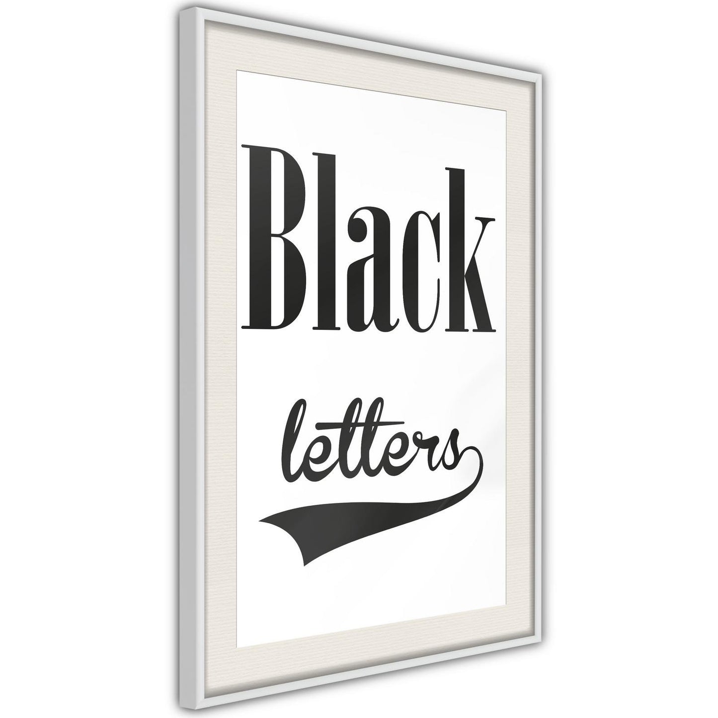 Black Lettering
