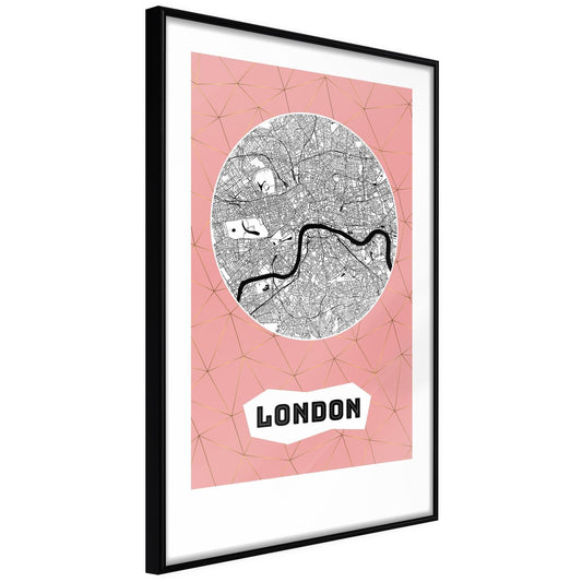 City map: London (Pink)