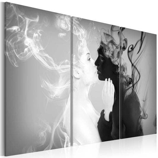 Schilderij - Smoky kiss