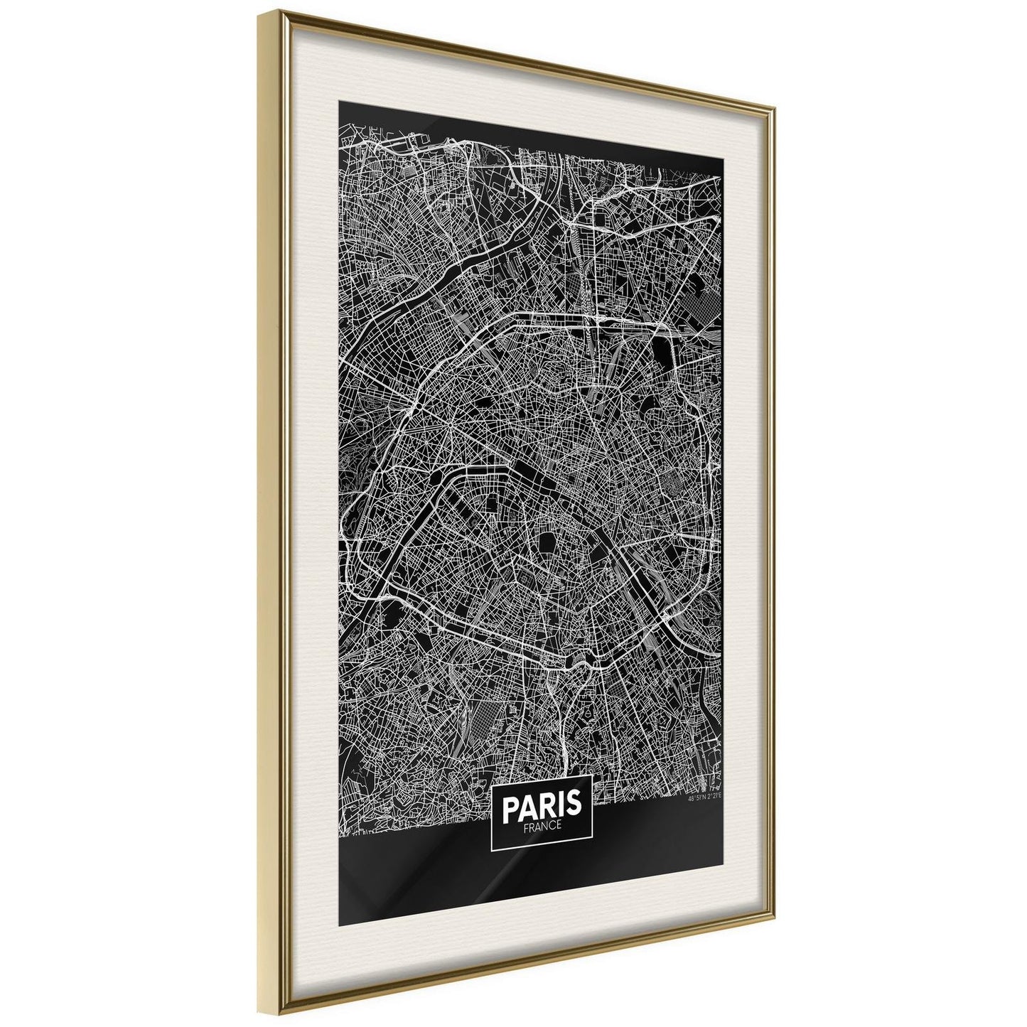 City Map: Paris (Dark)