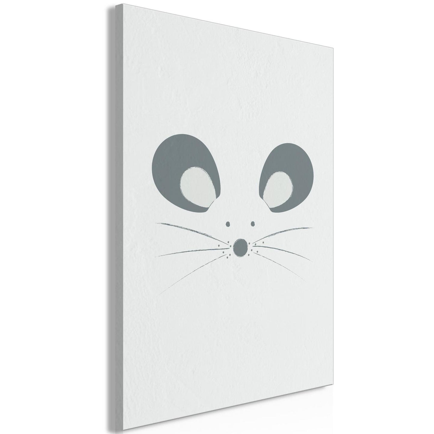 Schilderij - Curious Mouse (1 Part) Vertical