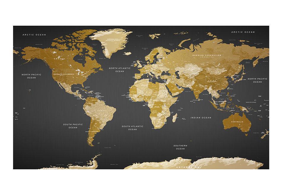 Wall Mural XXL - World Map: Modern Geography II