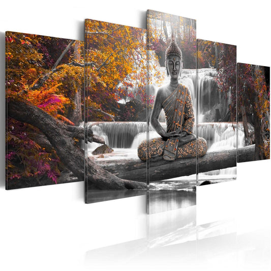 Schilderij - Autumn Buddha