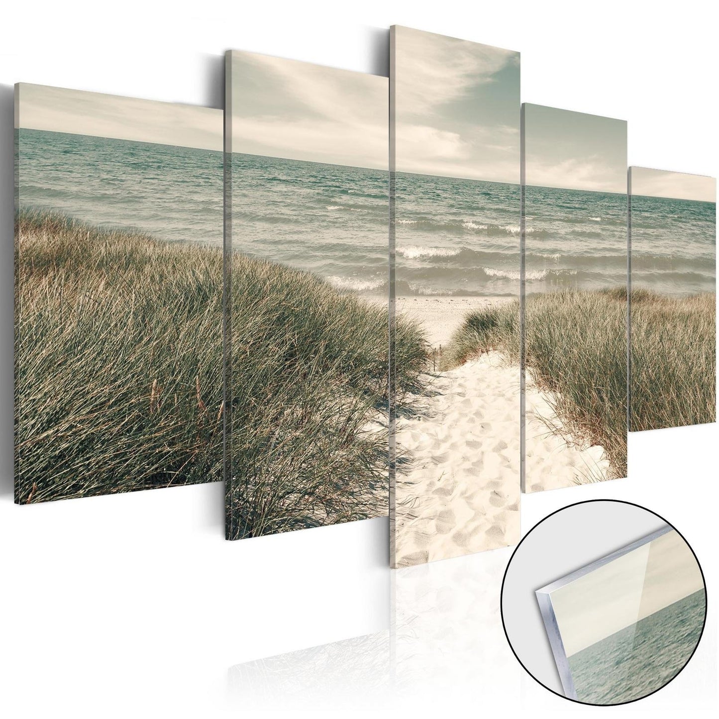 Afbeelding op acrylglas - Quiet Beach [Glass]