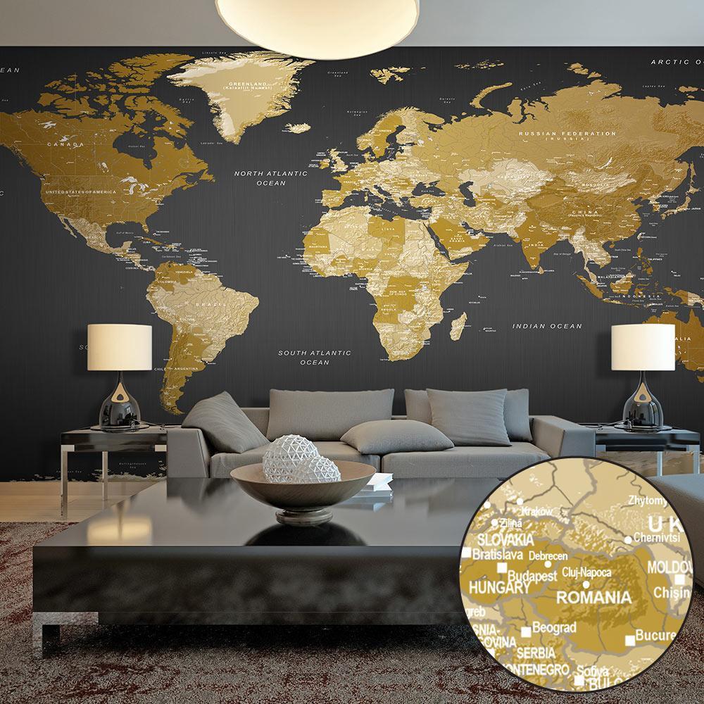 Wall Mural XXL - World Map: Modern Geography II